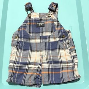 Vintage style OshKosh B’gosh multi colored overalls 6M